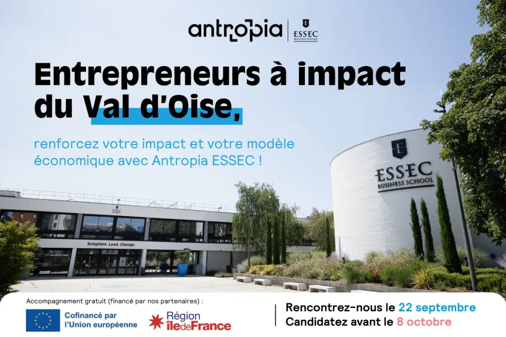 Affiche pour l'appel à projets Antropia ESSEC
