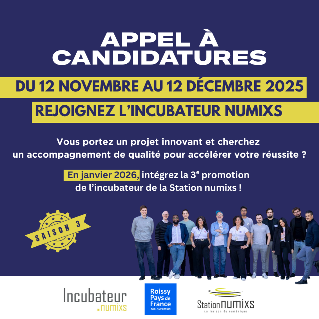 Affiche de l'appel à candidatures de la Station Numixs