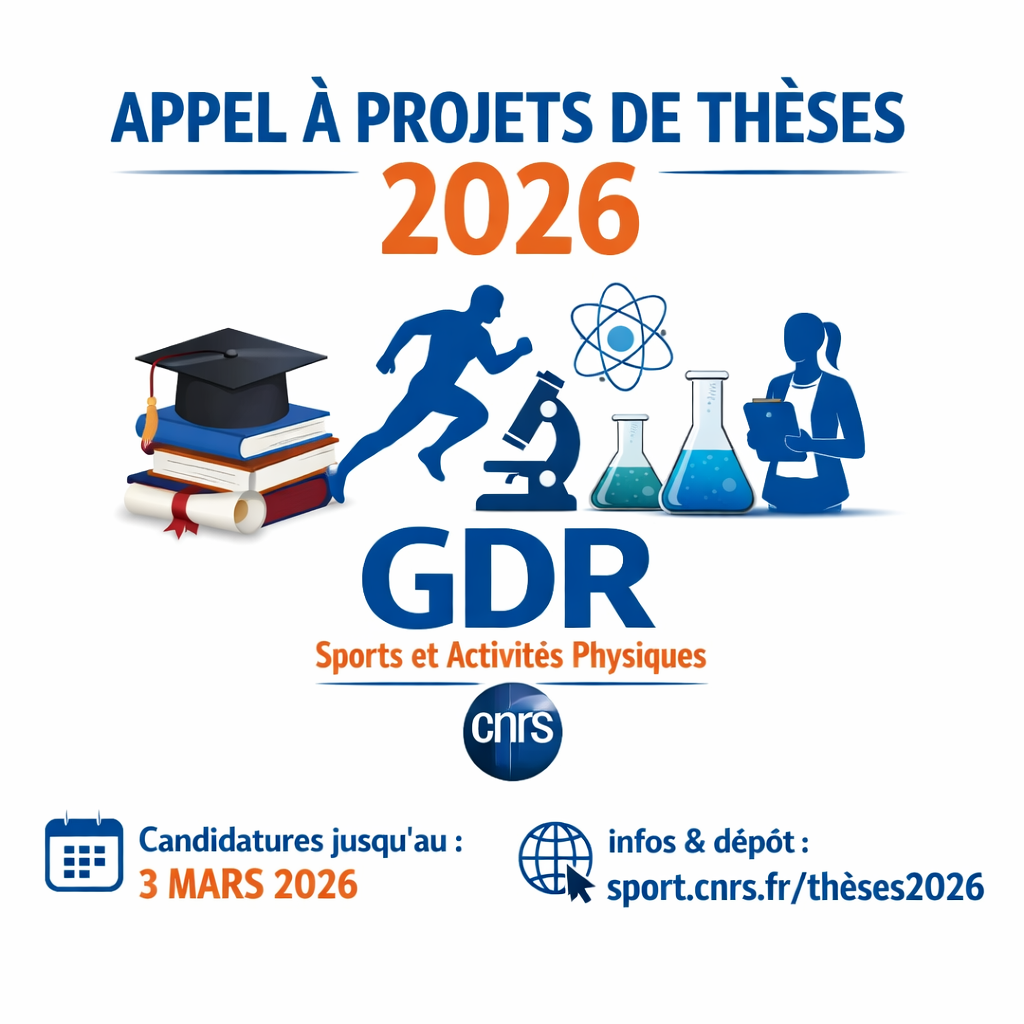 illustration Appel à projets de thèses 2026 – GDR Sports et Activités Physiques (CNRS)